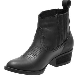 Harley-Davidson Black Leather Ankle Booties